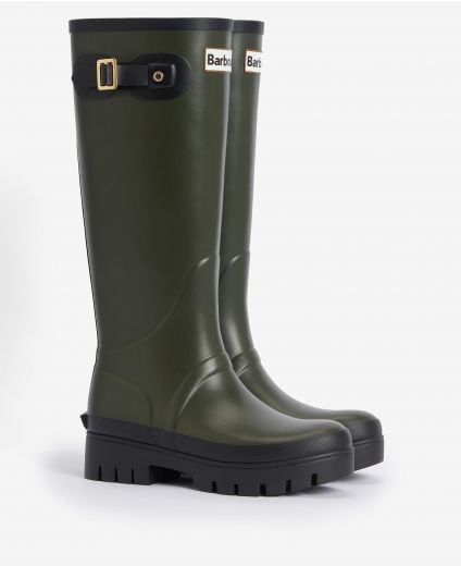 Footwear | Barbour Ladies Wellies, British Weather, Green Boots, Wellington Boot, Wellington Boots, Be Prepared, High Leg, Hunter Green, Wellington