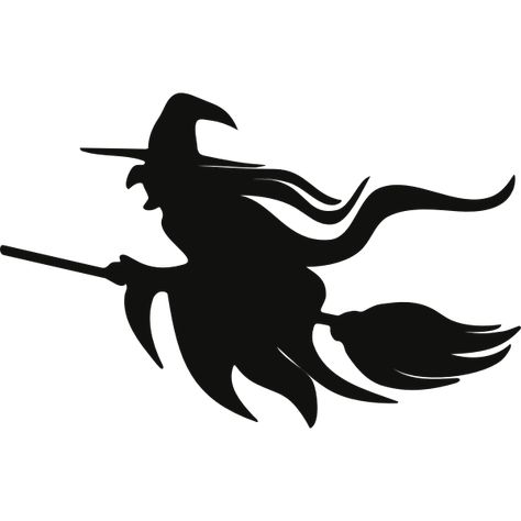 Witch on broomstick silhouette | Free SVG Witch On Broom Drawing, Flying Witch Silhouette, Witches Flying, Silhouette Arte, Witch Flying On Broom, Witch On A Broomstick, Witch On Broomstick, Moldes Halloween, Witch On Broom