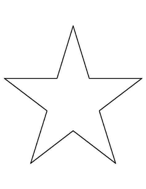 8 inch star pattern. Use the printable outline for crafts, creating stencils, scrapbooking, and more. Free PDF template to download and print at http://patternuniverse.com/download/8-inch-star-pattern/ Christmas Star Printable, Star Patterns Printable, Star Crafts Preschool, Christmas Star Template Free Printable, Star Stencils Printables, Stars To Print, Star Template Printable Free, Star Pattern Printable, Star Painting Ideas