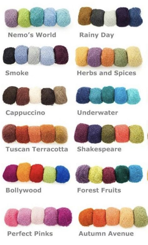 Cute Crochet Color Combinations, Color Palette For Crochet Blanket, Crochet Color Combinations Blanket, Color Combos For Crochet, Colour Palette Crochet, Crochet Pastel Colors, Crochet Color Ideas, Colour Combinations Crochet, Crochet Colour Combos