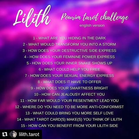 55 Likes, 5 Comments -  Divination Challenges  (@divination.challenges) on Instagram: “This one starts February 27th- Be sure to check out @lilith.tarot for more info.  #Repost…” Tarot Challenge, Divination Magic, Oracle Spreads, Tarot Card Readings, Free Tarot Cards, Learning Tarot Cards, Tarot Magic, Numerology Life Path, Free Tarot Reading