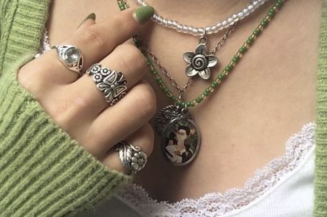 not mine !! full creds to original owner !! Rings And Necklaces, A Woman, Necklaces