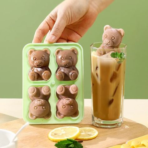 🐻✨ Hey there, ice-cool folks! 🌟 Let's talk about something cool and cute today - the Little Bear Shape Ice Cube Silicone Mold Coffee Milk Tea Ice Block Maker! 🧊 Love chilled drinks with a touch of adorable? This is your go-to! With the Little Bear Shape Ice Cube Silicone Mold, you can create ice cubes in the shape of cute little bears. Not only does it make your drinks more appealing, but it also adds a dash of fun and excitement to every sip. 🌈 Made with safe and easy-to-clean silicone ma... Silicone Ice Molds, Silicone Ice Trays, Ice Ball Maker, Eid Al-adha, Ice Storage, Ice Cream At Home, Ice Blocks, Silicone Ice Cube Tray, Ice Ball