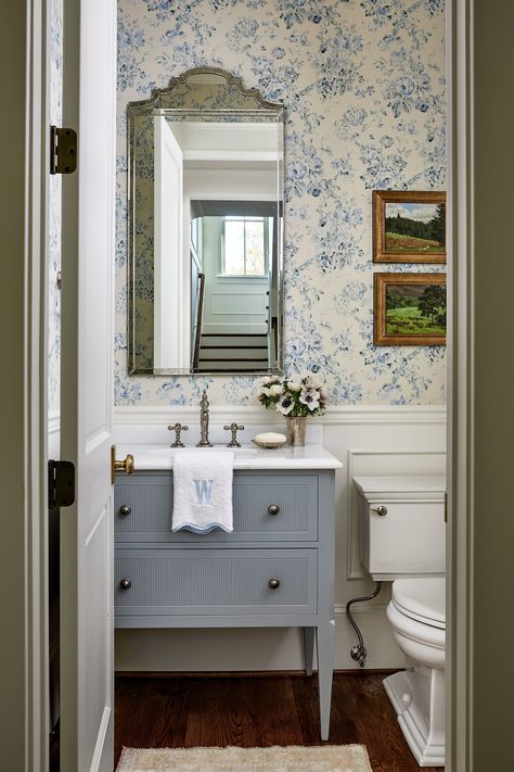 Greenbrier — Casey Sanford Interior Design Southern House, Bathroom Design Decor, White Vanity Bathroom, Upstairs Bathrooms, Southern Home, Home Upgrades, Traditional Bathroom, Guest Bathroom, Bathroom Makeover