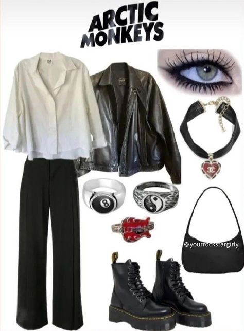 Rock Band Outfits, Rockstar Girlfriend Aesthetic, Code Outfit, Concert Outfit Rock, Monkey Style, Girlfriend Aesthetic, Look 80s, Rock Star Outfit, Rockstar Style