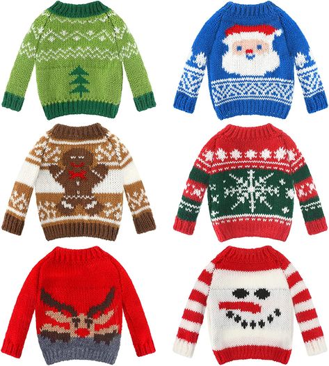 These cute Elf On The Shelf clothes and accessories are perfect for keeping your Christmas elf looking stylish for the holidays! Elf On Shelf Clothes, Elf On The Shelf Clothes, Elf Things, Shelf Clothes, Elf Accessories, Pets Stuff, Elf Outfit, Elf Sweater, Christmas Elf Doll