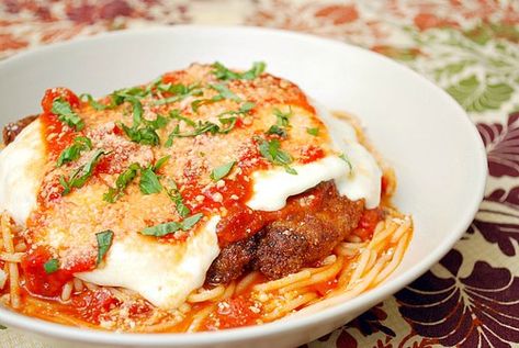 Pork Chop Parmigiana - What's Cookin, Chicago Pork Parmigiana, Parmigiana Recipe, Sausage Dishes, Food Wishes, Dinner Entrees, Creamy Cheese, Pork Chop, Pork Chop Recipes, White Meat