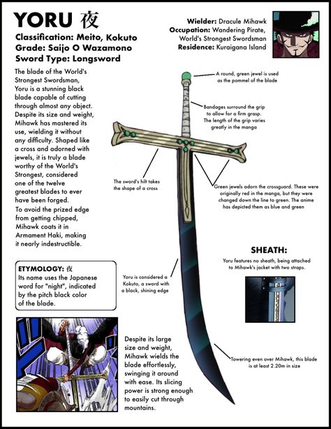 THE ONE PIECE SWORD ENCYCLOPEDIA – A Complete Collection of Every Sword in the Series! – The Library of Ohara Bladedance Of Elementalers, Pieces Facts, Dark Blade, Knife Guide, Types Of Swords, Zoro One Piece, Cool Swords, One Piece Images, One Piece Comic