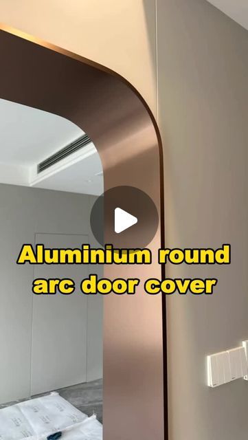 aleadtrend on Instagram: "Aluminium round arc door cover  #tightenoutercorners #closeup #trim #trims #metaltrims #tiletrim #buildingmaterials #aleadtrend #latestdesignmaterial" Arc Door Design, Arc Door, Door Cover, House Materials, New Living Room, Bathroom Shower, Door Design, For Real, Entrance