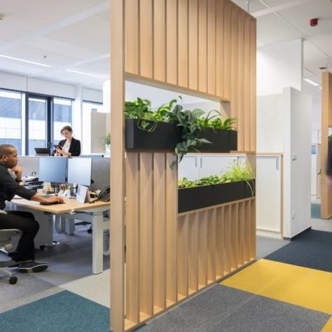 Sarah Wesely | Office Snapshots Small Office Design Interior, Open Pantry, Wall Partition Design, Office Dividers, Small Office Design, Commercial And Office Architecture, Divider Design, Office Plan, Office Fit Out