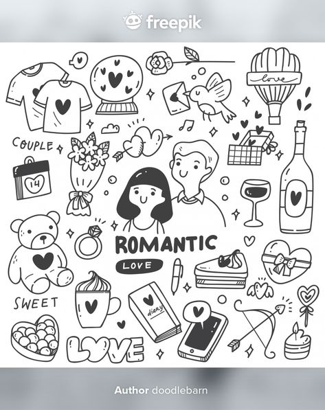 Doodle Love Couple, Doodle Art Love Couple, Doodle Couple Cute Drawings, Cute Romantic Doodles, Cute Couple Doodles Easy, Love Doodles Couples, Couples Doodles Simple, Relationship Doodles, Romantic Doodles