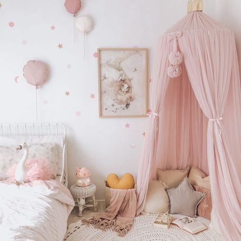 Pink Bed Canopy, Baby Bed Canopy, Baby Crib Canopy, Kids Canopy, Crib Canopy, Princess Room, Toddler Rooms, Bed Canopy, Toddler Bedrooms