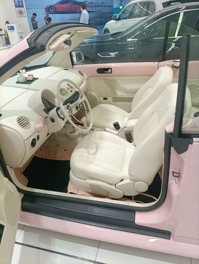 Pink Vw Beetle, Pink Volkswagen Beetle, Pink Beetle, Pink Cars, Volkswagen Beetle Convertible, Barbie Car, Beetle Car, Beetle Convertible, The Cardigans