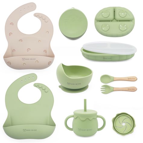 6 Months Baby Led Weaning, Baby Feeding Set, Baby Plates, Baby Bowls, High Chairs, Silicone Bibs, Snack Cups, Baby Spoon, Utensils Set