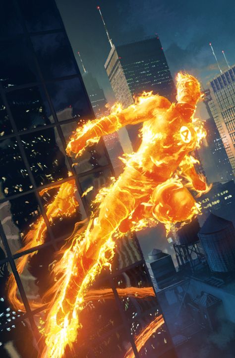 Marvel Human Torch, Fantastic Four Marvel, Marvel Knights, Marvel Characters Art, Human Torch, Comic Shop, Marvel Comics Art, Fantastic Four, Superhero Art