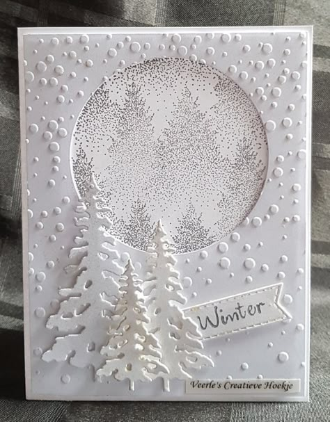 Winter Wonderland Card, Christmas History, Stamped Christmas Cards, Simple Christmas Cards, Atv Riding, Hand Made Greeting Cards, Beautiful Christmas Cards, Christmas Card Inspiration, Homemade Christmas Cards