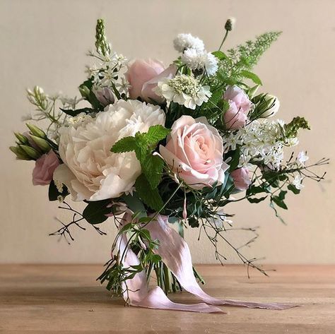 September Flowers In Season, June Wedding Flowers, Flowers In Season, Small Bridesmaid Bouquets, Elegant Bridal Bouquets, Greenery Wedding Bouquet, Wedding Flowers Peonies, English Summer, Elegant Bouquet