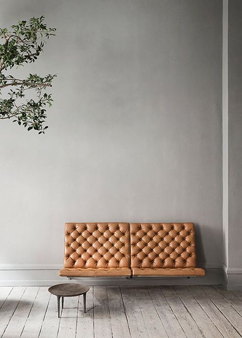 leather wall mounted sofa Copenhagen Design, Miniature Chair, Iconic Furniture, Timeless Furniture, Beautiful Wall, Modular Sofa, Interior Design Trends, Home Fashion, Danish Design