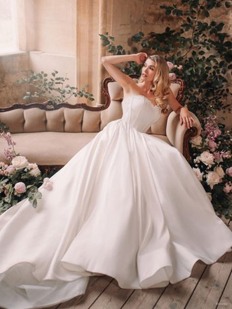 Aurora Wedding Dress, Disney Inspired Wedding Dresses, Disney Fairytale Wedding Dress, Aurora Wedding, Pleated Organza, Disney Inspired Wedding, Strapless Wedding Gown, Disney Wedding Dresses, Fairy Tale Wedding Dress