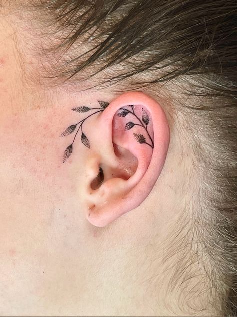 Dandelion Ear Tattoo, Tattoo With Hidden Semicolon, Tat Behind Ear, Tattoo Oreille, Adoption Tattoo, Robot Tattoo, Rocket Tattoo, Behind Ear Tattoos, Phrase Tattoos