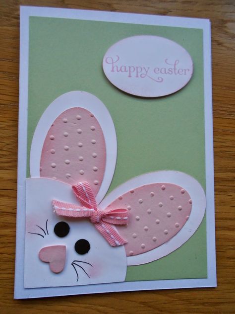 Kids Easter Cards, Diy Easter Cards, Easter Cards Handmade, Easter Weekend, Bunny Face, Spring Cards, A Bunny, Easter Crafts For Kids, E Card