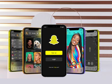 Snapchat App Redesign (Glassmorphism) by karim saif Snapchat Design, Snapchat App, App Redesign, Ar Vr, Mobile App Design, Mobile Ui, Social App, Ux Ui, User Interface