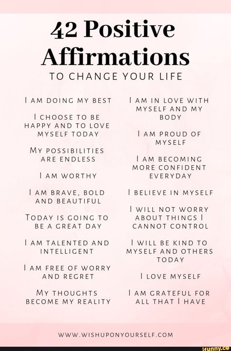 List of memes created by __spiritual_life on iFunny :) Vie Motivation, Louise Hay, Daily Positive Affirmations, Self Love Affirmations, Positive Self Affirmations, Love Affirmations, Manifestation Affirmations, Self Love Quotes, Self Improvement Tips