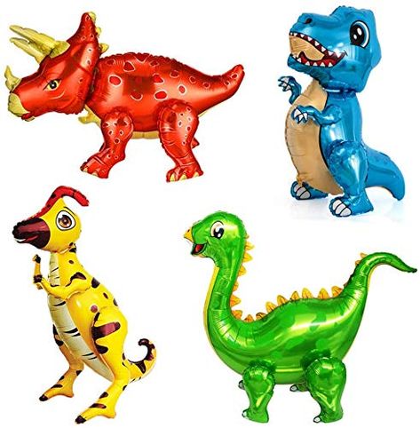 Dinosaur Party Decorations, Dinosaur Party Supplies, Dinosaur Birthday Party Decorations, Dinosaur Balloons, Jungle Theme Parties, Dino Birthday Party, Aluminium Foil, Dino Birthday, Adult Birthday Party