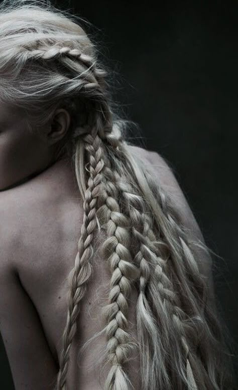 Viking Aesthetic, Harry Clarke, Viking Braids, White Culture, The Elder Scrolls, Long Blonde, Mother Of Dragons, Fantasy Aesthetic, Long Blonde Hair