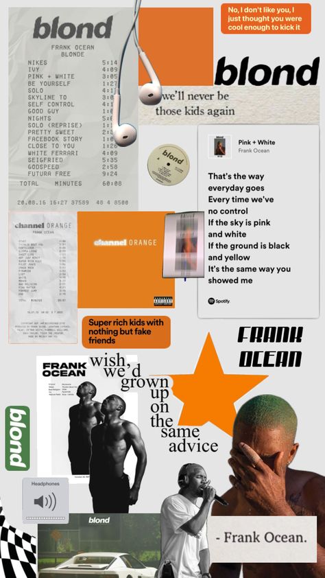 Blond By Frank Ocean, Blonde Frank Ocean Aesthetic Wallpaper, Frank Ocean Profile Pic, Frank Ocean Collage, Ocean Drawing Easy, Novacane Frank Ocean, Blonde Frank Ocean, Blond Frank Ocean, Frank Ocean Blonde