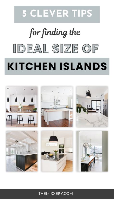 Kitchen Island Size: 5 Genius Tips To Determine The Perfect Dimensions Kitchen Island Sizes Layout, Size Of Kitchen Island, Island Size Guide, Kitchen Island Size Guide, Kitchen Island Sizes, Kitchen Layout Ideas With Island, Kitchen Island Size, Kitchen Island Dimensions, Latest Kitchen Trends