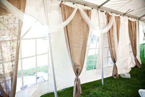 Tulle Draping, Chiffon Draping, Tent Decor, Wedding Snap, Burlap Mason Jars, Soul Photography, Backyard Weddings, Baptism Ideas, Yard Wedding