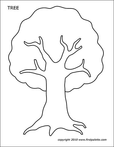 Amazon Jungle or Rainforest Animals | Free Printable Templates  Coloring Pages | FirstPalette.com Oak Tree Template, Trees Templates Free Printable, Tree Trunk Template Free Printable, Family Tree Coloring Page, Free Printable Tree Template, Tree Templates For Kids Free Printable, Free Tree Printable, Tree Applique Pattern Free Printable, Printable Tree Template Free