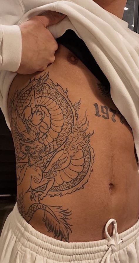 Tattoos Torso, Dragon Tattoos For Men, Simple Tattoos For Guys, Torso Tattoos, Sharpie Tattoos, Tattoo Inspiration Men, Back Tattoos For Guys, Fashion Drawings, Chest Tattoo Men