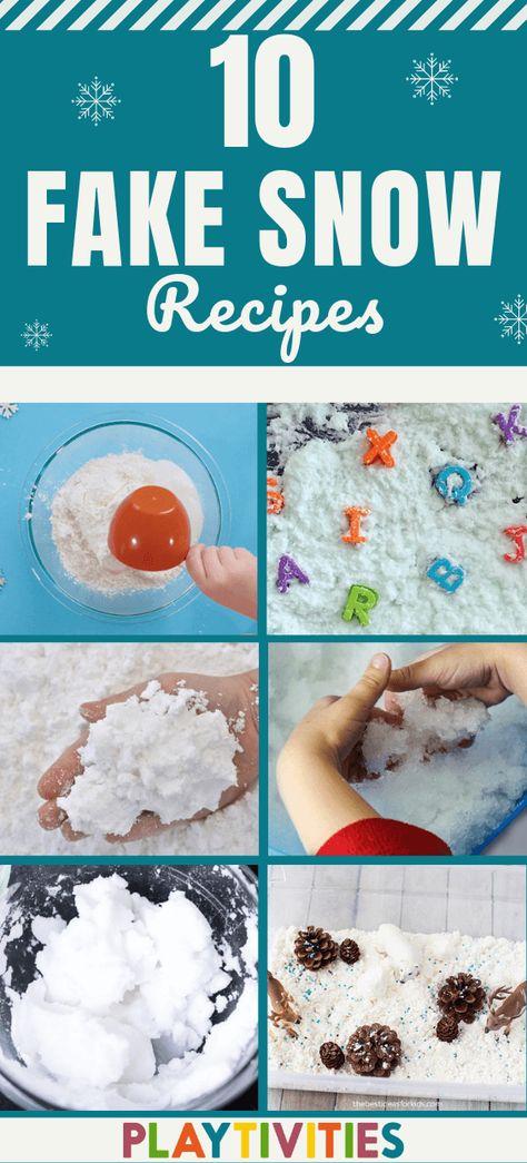 Montessori, Natal, Diy Instant Snow, Edible Fake Snow Recipe, Instant Snow Recipe With Salt And Sugar, How To Make Fake Snow For Kids, Instant Snow Recipe, How To Make Fake Snow, Play Snow Recipe