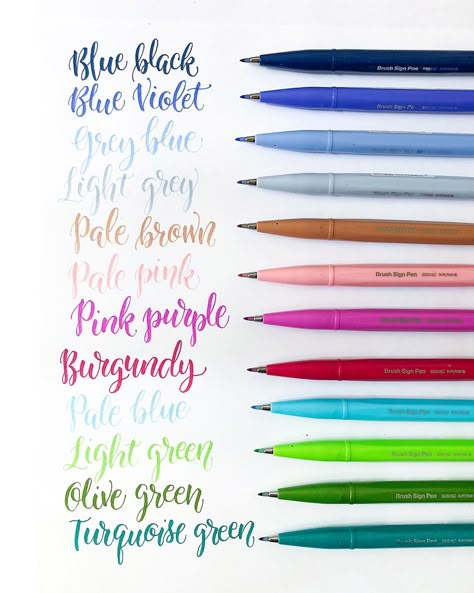 Project Calligraphy, Pentel Brush Pen, Letters Ideas, Brush Pen Calligraphy, Brush Pens, Drawing Simple, Calligraphy Pens, Markers Set, Calligraphy Lettering