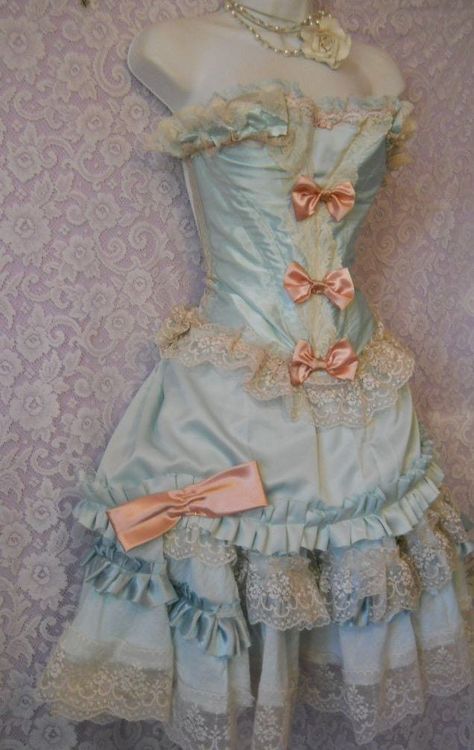 Powder blue pink Marie Antoinette inspired outfit custom   by vintage opulence on Etsy Pink Marie Antoinette, Marie Antoinette Dress, Vintage Opulence, Antoinette Dress, Rococo Fashion, Woodstock Ga, Costume Ball, Lace Outfit, Amazing Fashion