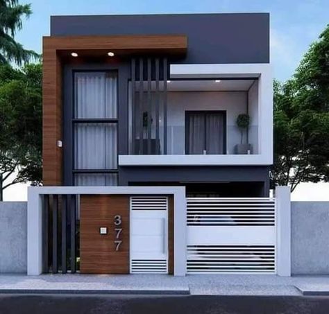 3 Storey House Design, Home Designs Exterior, 2 Storey House Design, Small House Elevation, Small House Front Design, Modern Small House Design, Small House Design Exterior, Best Modern House Design, Small House Elevation Design