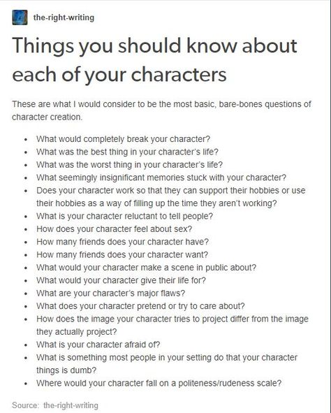 Tips For Making Ocs, Dnd Character Sheet Aesthetic, Oc Character Prompts, Oc Plot Ideas, Things To Know About Your Oc, Questions For Your Character, Things To Dislike, Get To Know Your Character Questions, Questions To Ask Your Character