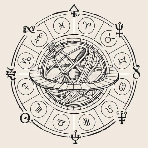 Aquarius Symbol, Zodiac Circle, Zodiac Wheel, Compass Tattoo Design, Circle Tattoos, Circle Tattoo, Sign System, Tattoo Graphic, Circle Drawing