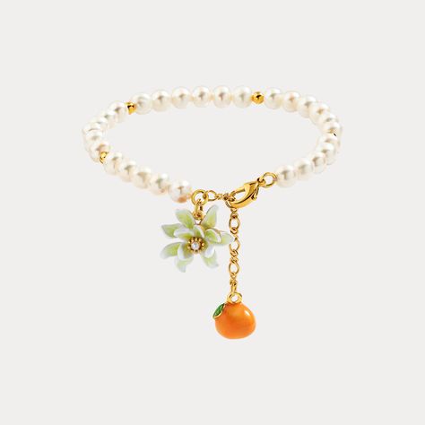 Orange Fruit Jewelry, Citrus Jewelry, Fruit Jewellery, Wedding Guest Jewelry, Orange Gifts, Fruit Bracelet, Orange Jewelry, Orange Bracelet, Jewelry Clothes