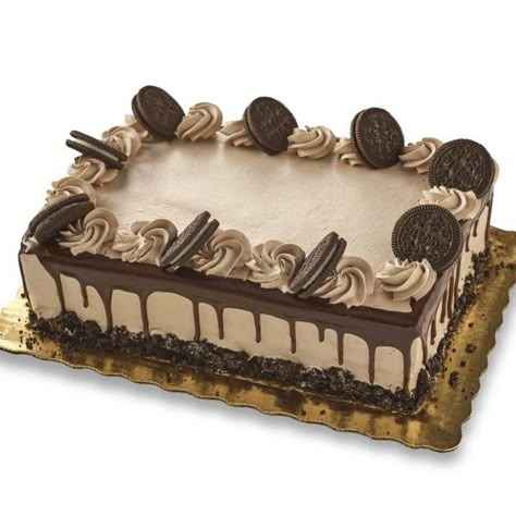 Publix Cakes, Square Cake Design, Publix Bakery, Tårta Design, Fruit Cake Design, Rectangle Cake, Chocolate Cake Designs, Birthday Sheet Cakes, Cookies And Cream Cake