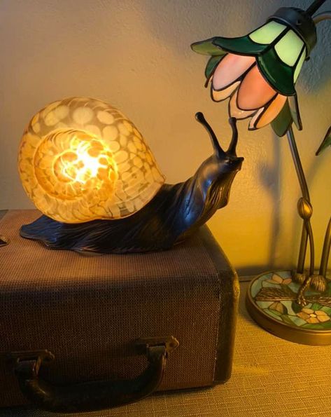 Snailed It!!! Got This Gorgeous Gastropod Lamp From Facebook Marketplace Today!!! I Love Lamp, Quirky Decor, Cool Lamps, Funky Furniture, Dream Room Inspiration, Dream Decor, Dream House Decor, My New Room, Dream Home Design