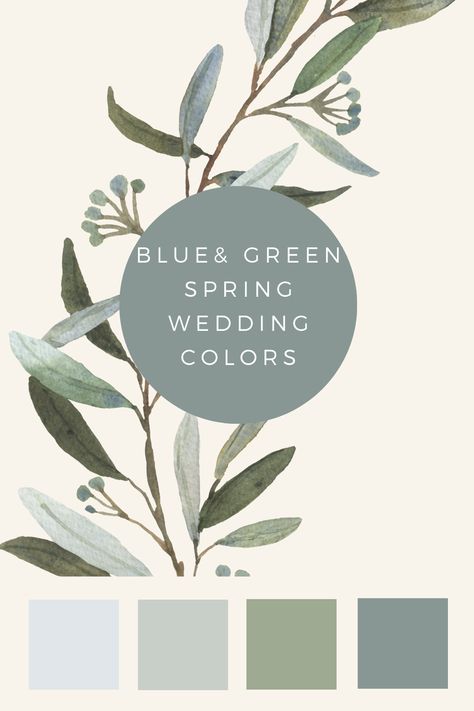 Seaglass And Navy Wedding, Wedding Green Colour Schemes, Blue Green Cream Wedding, Sage Green Complimentary Colors Wedding, Light Blue Green Color Palette, Wedding Color Schemes Spring Green, Emerald And Light Blue Wedding, Blue And Sage Wedding Color Schemes, Wedding Color Palette Blue Green