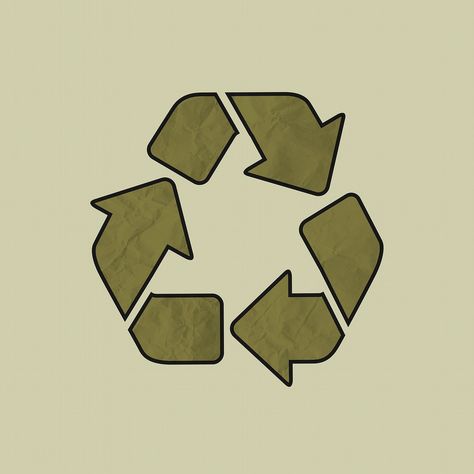 Recycle environment badge illustration, waste management in crinkled paper texture | free image by rawpixel.com / Porpla mana Solid Waste Management Poster, Waste Management Poster, Waste Drawing, Waste Illustration, Eco Logo Design, Crinkled Paper, Badge Illustration, Free Paper Texture, Eco Logo