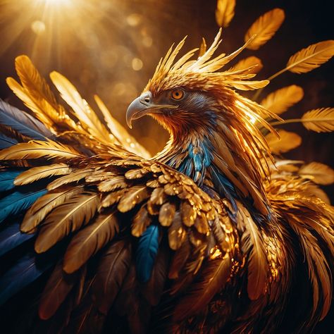 From the heart of the flames, the Golden Phoenix ascends, a symbol of rebirth and eternal beauty. 🔥🦅 #GoldenPhoenix #MythicalBird #FantasyFire #Rebirth #EternalBeauty #MagicInFlight #PhoenixRising #fantasyart Golden Phoenix, Mythical Birds, Eternal Beauty, Phoenix Rising, A Symbol, The Golden, Phoenix, Fantasy Art, Beauty