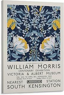 Amazon.ca : William Morris Poster Flower Blue Floral Art, Floral Art Canvas, Canvas Gallery Wall, Floral Wall Art Prints, Aesthetic Canvas, Gallery Wall Layout, Aesthetic Posters, Exhibition Art, Wall Canvas Painting