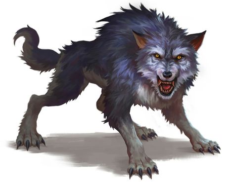 Wolf Dnd Art, Dnd Wolf, Pathfinder Character, Mystical Animals, D D Items, Beast Creature, D D Monsters, Dnd Monsters, Dinosaur Art