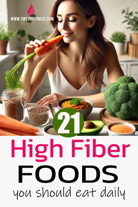 21 High-Fiber Foods 🌿🥕 You Should Eat for Better Health 💚 Foods For Fiber, Protein And Fiber Foods, Fibre Rich Foods Fiber Diet, Most Fiber Rich Foods, Food With High Fiber, Foods With Fiber Healthy, High Fiber Recipes For Diabetics, Good Fiber Meals, List Of High Fiber Foods