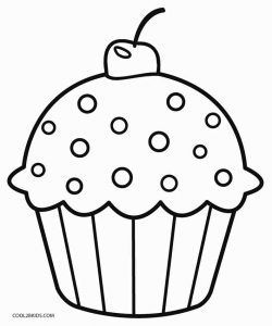 Cupcake Art Preschool, Coloring Templates Free Printable, Cupcake Pattern Printable, Free Cupcake Printables, Muffin Template Free Printable, Cupcake Art For Kids, Coloring For Kids Free Printables, Cupcake Craft Preschool, Kids Pictures To Color